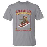 Funny Krampus Sleigh Rides T Shirt Naughty List Members Only - Wonder Print Shop