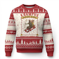 Funny Krampus Sleigh Rides Ugly Christmas Sweater Naughty List Members Only - Wonder Print Shop
