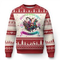 Funny Krampus Sleigh Rides Ugly Christmas Sweater Naughty List Members Only Since 1722 - Wonder Print Shop