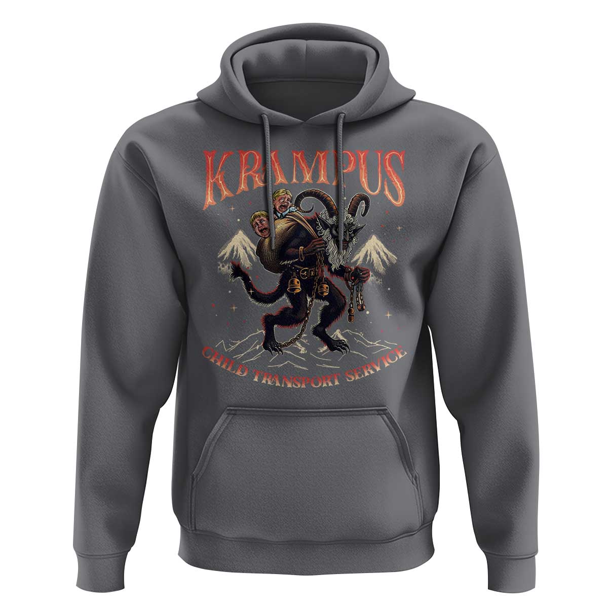 Krampus Hoodie Child Transport Service Spooky Christmas