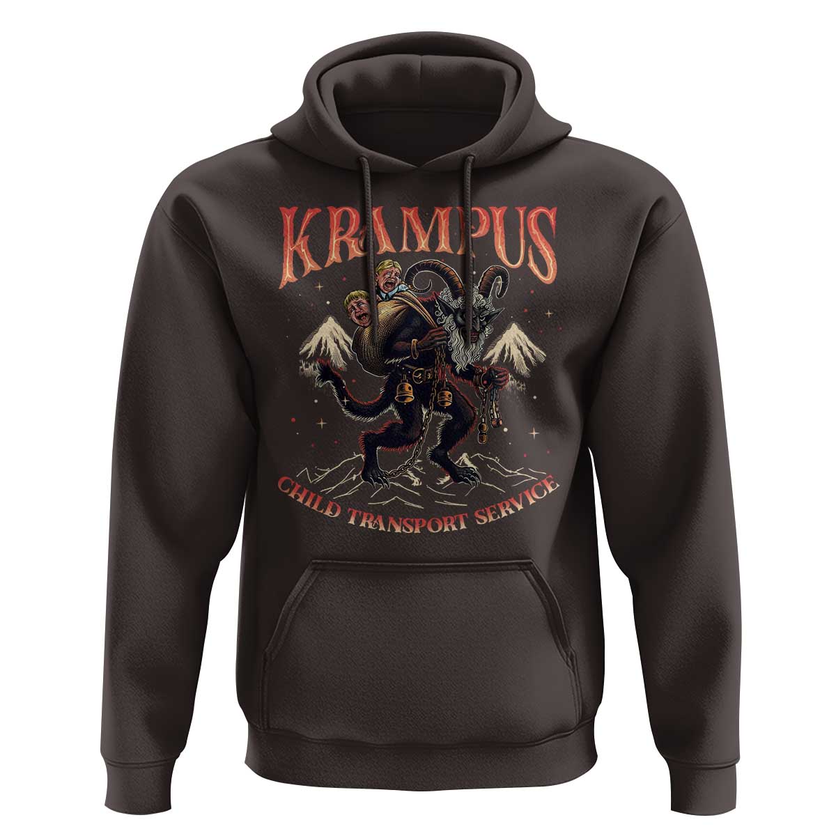Krampus Hoodie Child Transport Service Spooky Christmas