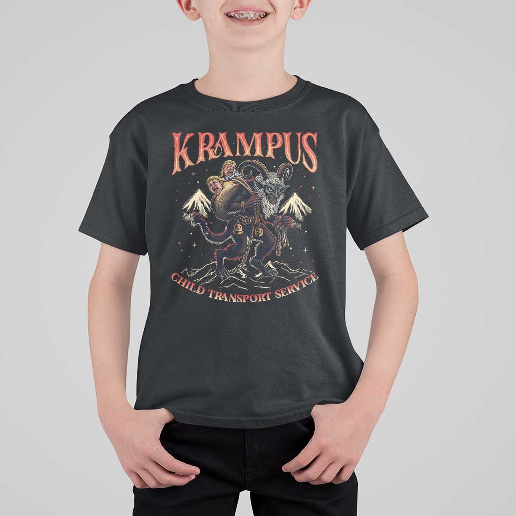 Krampus T Shirt For Kid Child Transport Service Spooky Christmas - Wonder Print Shop