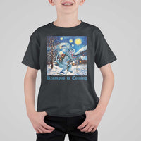 Krampus Is Coming T Shirt For Kid Spooky Christmas Starry Night - Wonder Print Shop