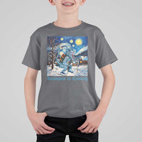 Krampus Is Coming T Shirt For Kid Spooky Christmas Starry Night - Wonder Print Shop