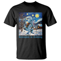 Krampus Is Coming T Shirt Spooky Christmas Starry Night - Wonder Print Shop
