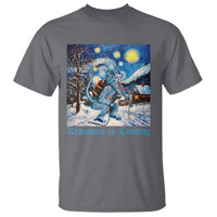 Krampus Is Coming T Shirt Spooky Christmas Starry Night - Wonder Print Shop