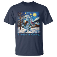 Krampus Is Coming T Shirt Spooky Christmas Starry Night - Wonder Print Shop