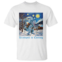 Krampus Is Coming T Shirt Spooky Christmas Starry Night - Wonder Print Shop