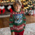 Krampus Is Coming Ugly Christmas Sweater Spooky Christmas Starry Night - Wonder Print Shop