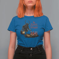 Christmas Krampus T Shirt For Women He Knows If You've Been Naughty - Wonder Print Shop