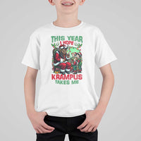Christmas Krampus T Shirt For Kid This Year I Hope Krampus Takes Me - Wonder Print Shop