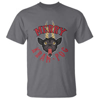 Funny Christmas Krampus Pug Dog T Shirt Merry Krampug Cute Pug Satan - Wonder Print Shop