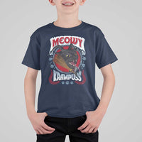 Christmas Krampus Cat T Shirt For Kid Meowy Krampuss Black Cat - Wonder Print Shop