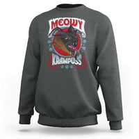 Christmas Krampus Cat Sweatshirt Meowy Krampuss Black Cat - Wonder Print Shop