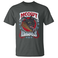 Christmas Krampus Cat T Shirt Meowy Krampuss Black Cat - Wonder Print Shop