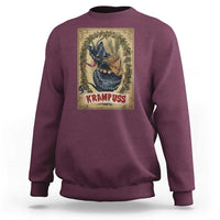 Krampus Cat Sweatshirt Krampuss Black Cat Vintage Horror Christmas - Wonder Print Shop