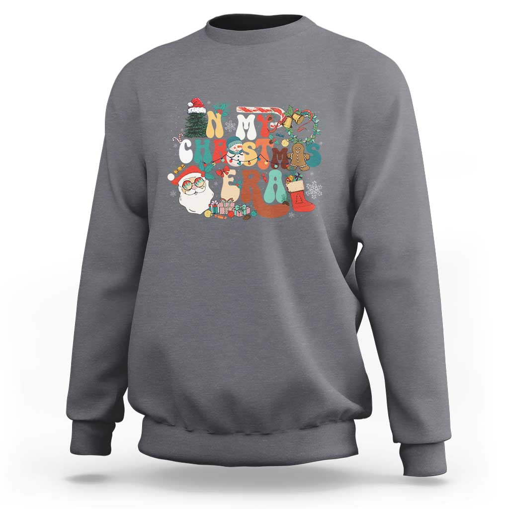 In My Christmas Era Retro Groovy Sweatshirt - Wonder Print Shop
