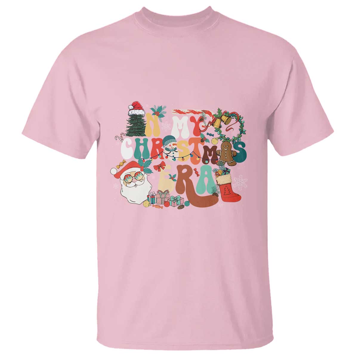 In My Christmas Era Retro Groovy T Shirt - Wonder Print Shop