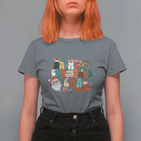 In My Christmas Era Retro Groovy T Shirt For Women - Wonder Print Shop