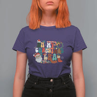 In My Christmas Era Retro Groovy T Shirt For Women - Wonder Print Shop