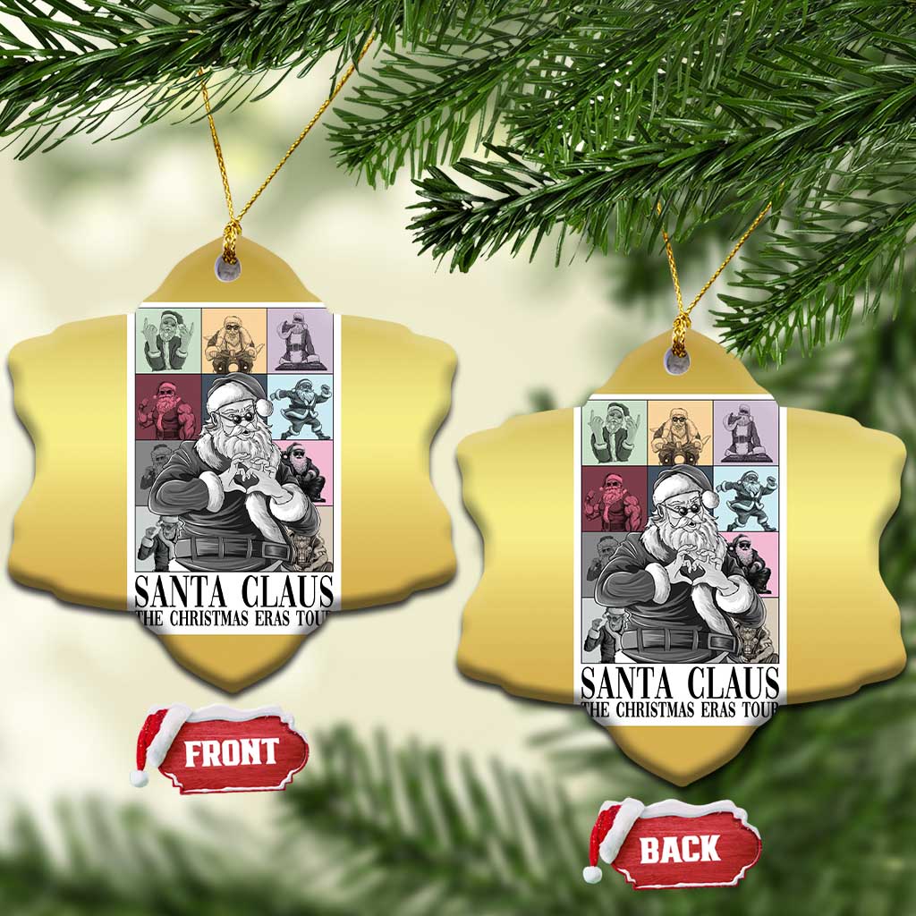 Funny Santa Claus The Christmas Eras Tours Christmas Ornament - Wonder Print Shop