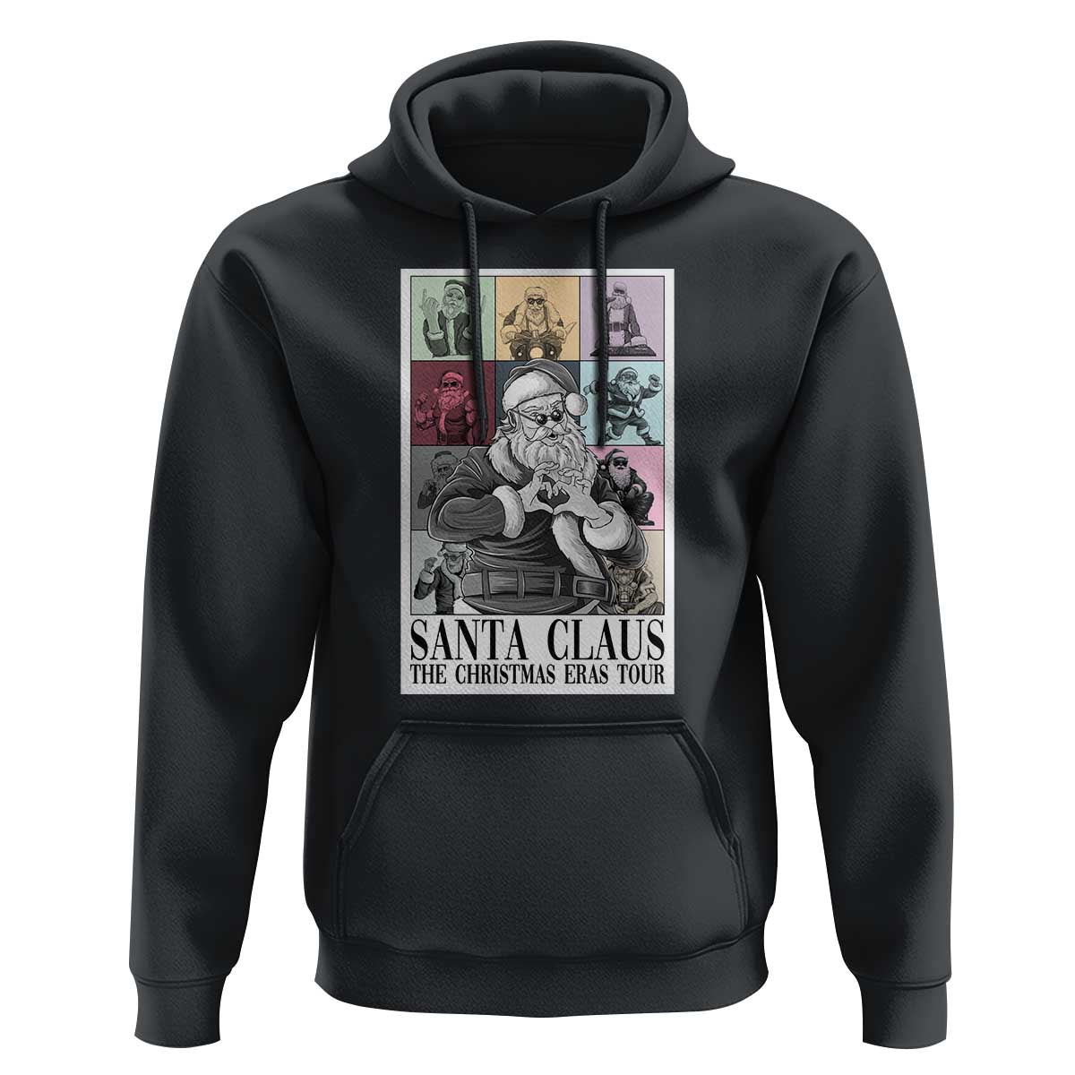 Funny Santa Claus The Christmas Eras Tours Hoodie