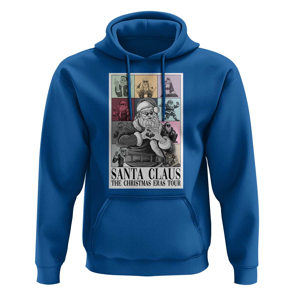 Funny Santa Claus The Christmas Eras Tours Hoodie