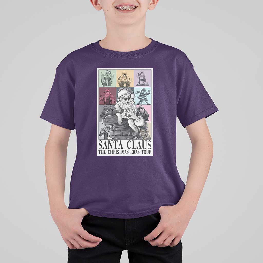 Funny Santa Claus The Christmas Eras Tours T Shirt For Kid - Wonder Print Shop