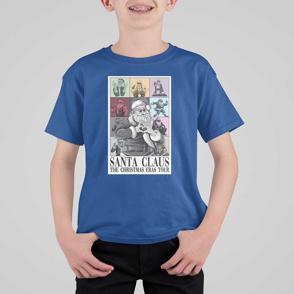 Funny Santa Claus The Christmas Eras Tours T Shirt For Kid - Wonder Print Shop