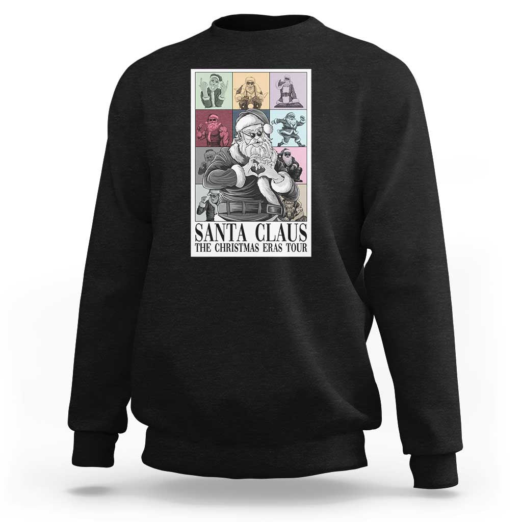 Funny Santa Claus The Christmas Eras Tours Sweatshirt - Wonder Print Shop
