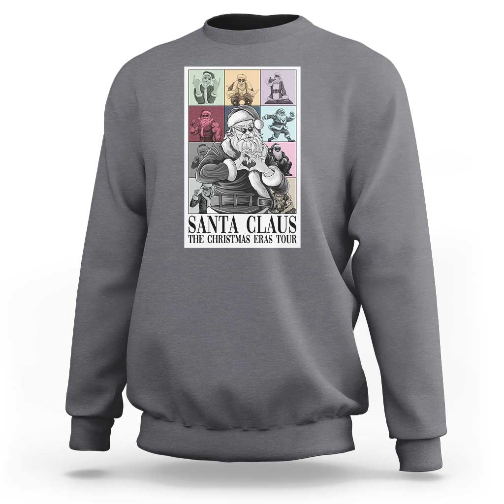 Funny Santa Claus The Christmas Eras Tours Sweatshirt - Wonder Print Shop
