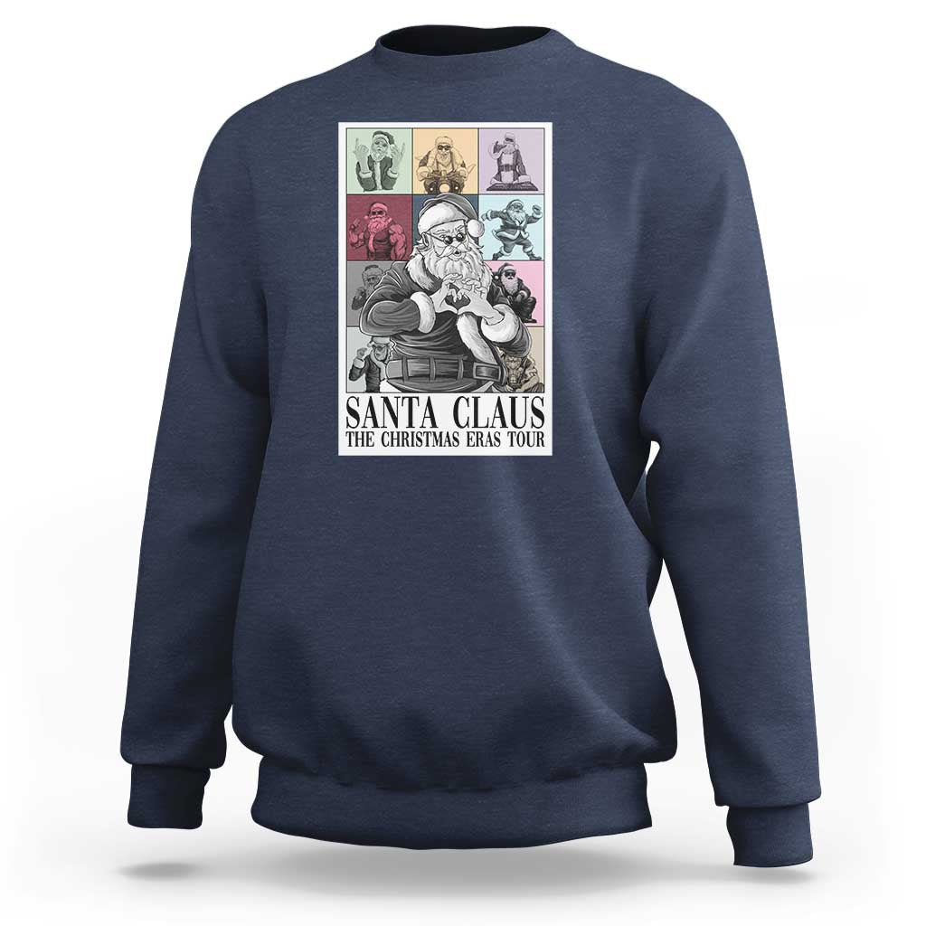 Funny Santa Claus The Christmas Eras Tours Sweatshirt - Wonder Print Shop