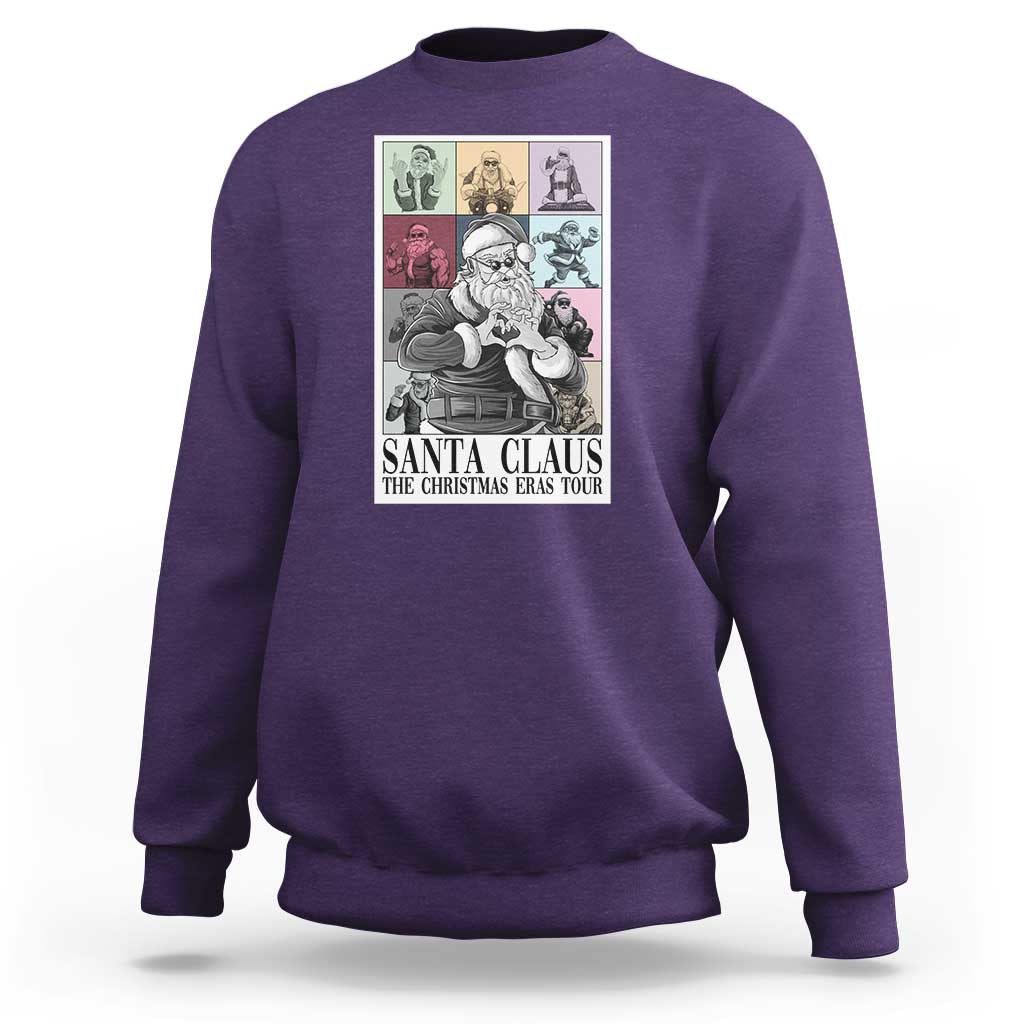 Funny Santa Claus The Christmas Eras Tours Sweatshirt - Wonder Print Shop