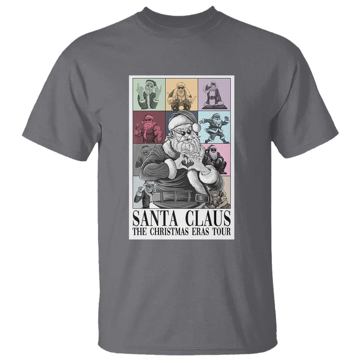 Funny Santa Claus The Christmas Eras Tours T Shirt - Wonder Print Shop