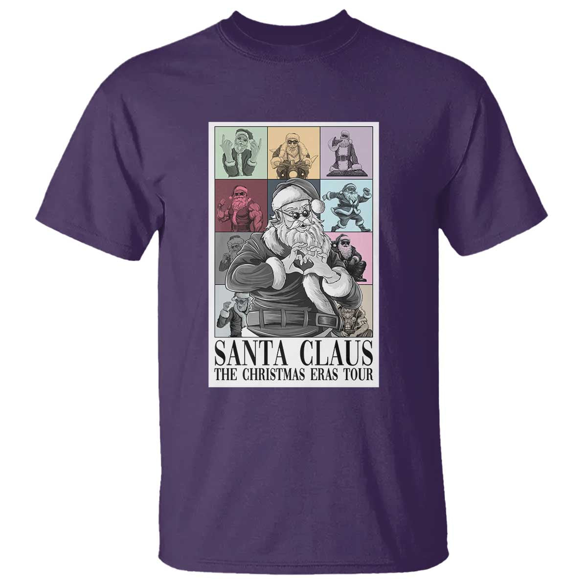 Funny Santa Claus The Christmas Eras Tours T Shirt - Wonder Print Shop
