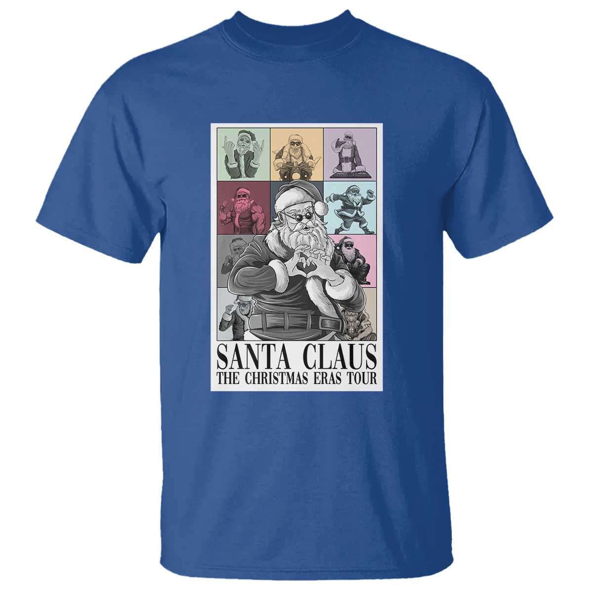 Funny Santa Claus The Christmas Eras Tours T Shirt - Wonder Print Shop