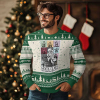 Funny Santa Claus The Christmas Eras Tours Ugly Christmas Sweater - Wonder Print Shop