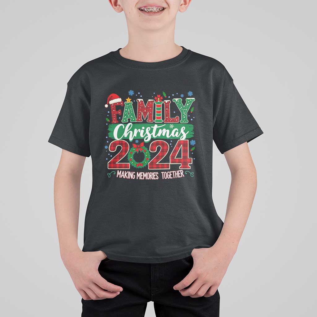 Family Christmas 2024 T Shirt For Kid Making Memories Together - Wonder Print Shop