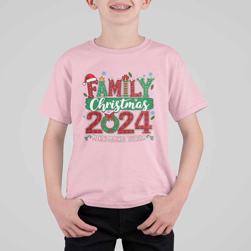 Family Christmas 2024 T Shirt For Kid Making Memories Together - Wonder Print Shop