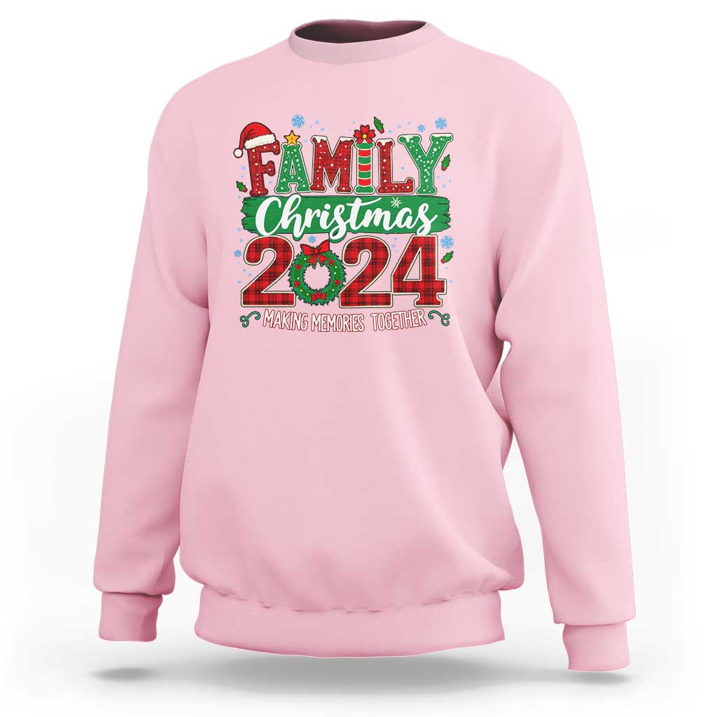 Family Christmas 2024 Sweatshirt Making Memories Together - Wonder Print Shop