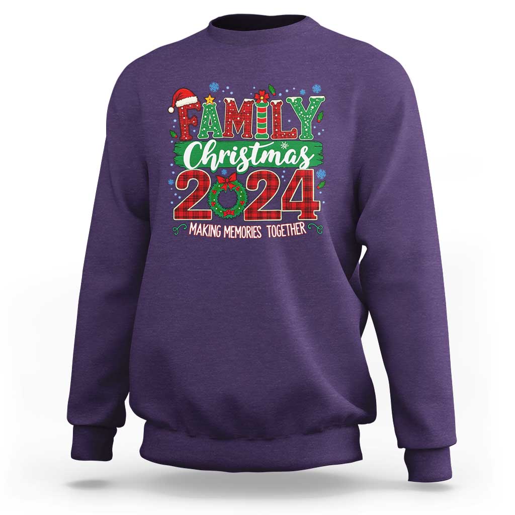 Family Christmas 2024 Sweatshirt Making Memories Together - Wonder Print Shop