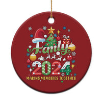 Family Christmas 2024 Making Memories Together Christmas Ornament - Wonder Print Shop