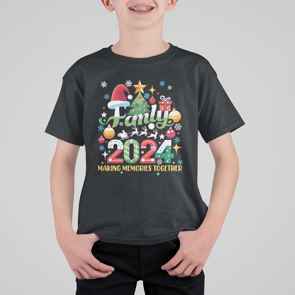 Family Christmas 2024 Making Memories Together T Shirt For Kid - Wonder Print Shop
