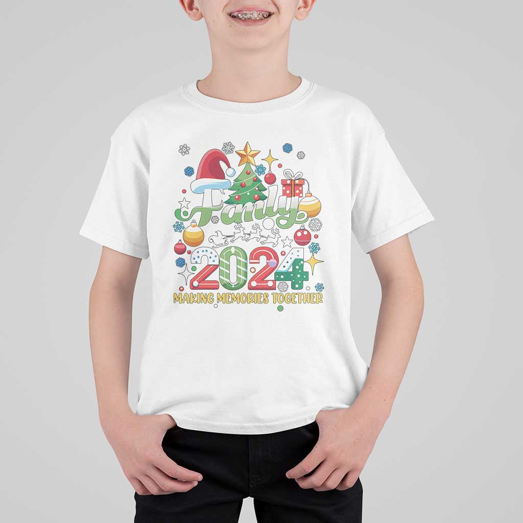 Family Christmas 2024 Making Memories Together T Shirt For Kid - Wonder Print Shop