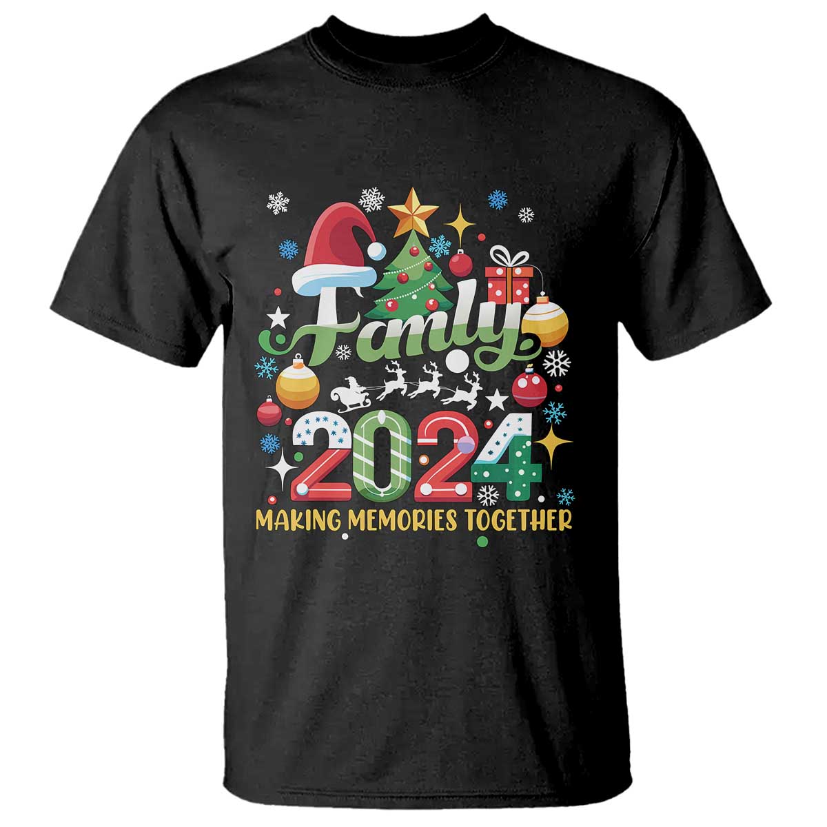 Family Christmas 2024 Making Memories Together T Shirt - Wonder Print Shop