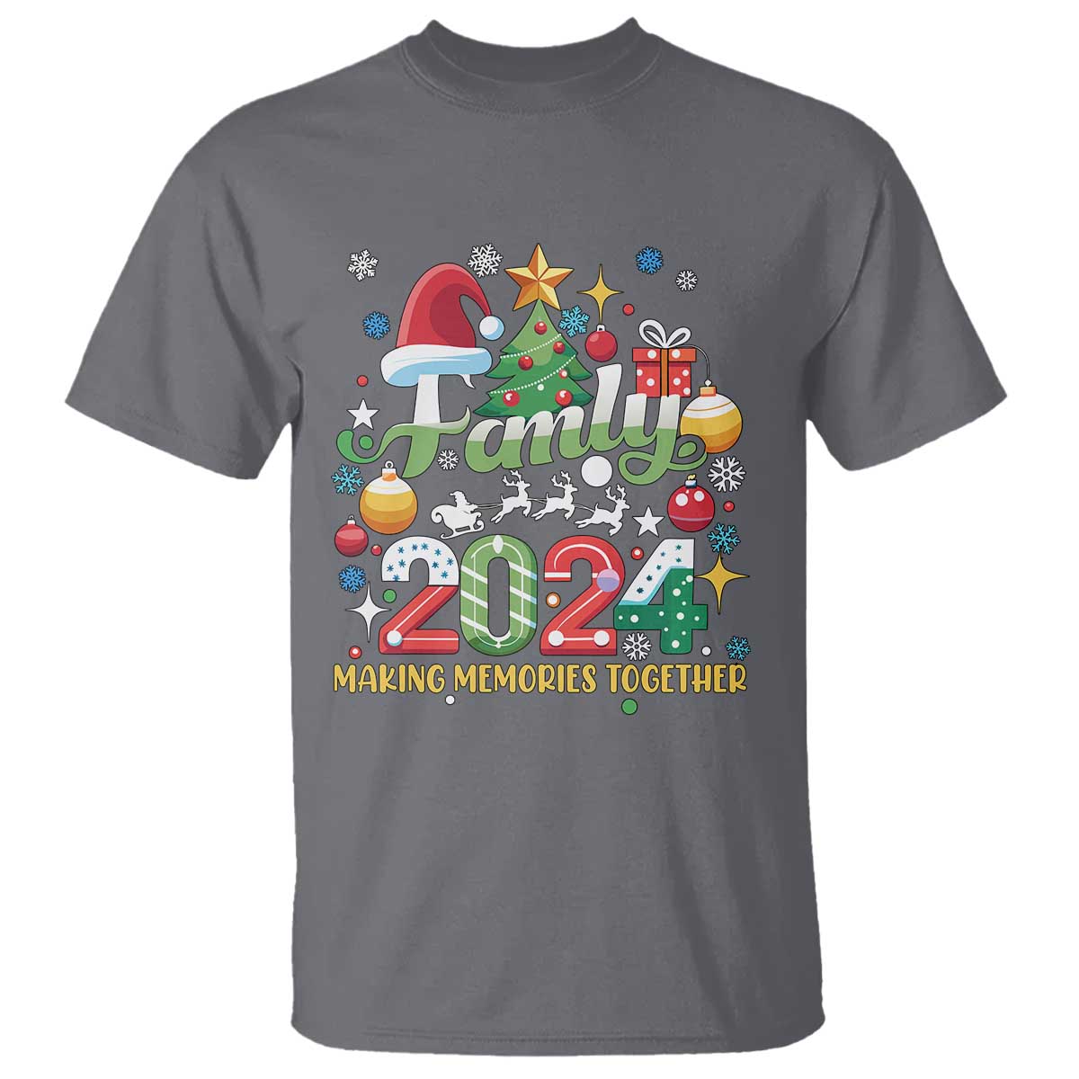 Family Christmas 2024 Making Memories Together T Shirt - Wonder Print Shop