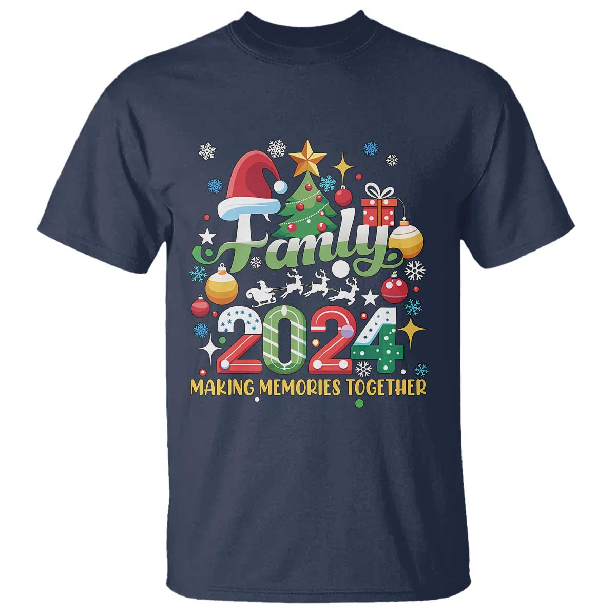 Family Christmas 2024 Making Memories Together T Shirt - Wonder Print Shop