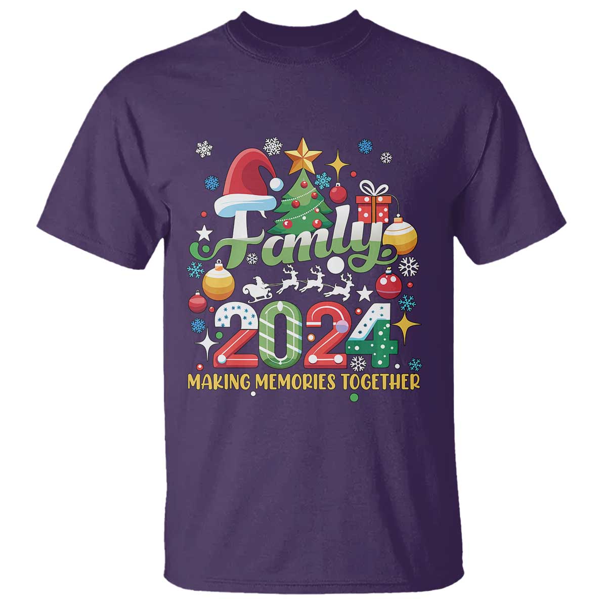 Family Christmas 2024 Making Memories Together T Shirt - Wonder Print Shop