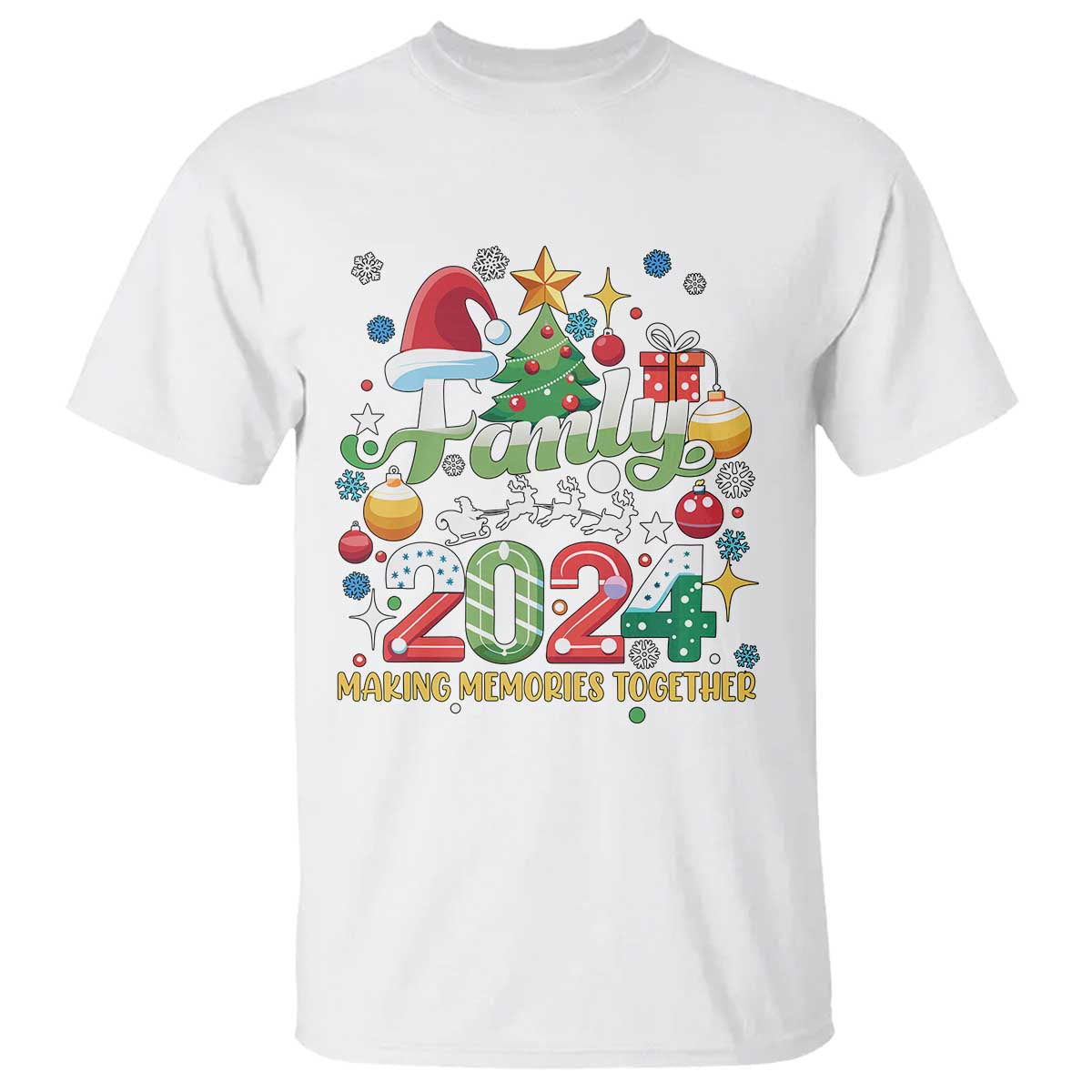 Family Christmas 2024 Making Memories Together T Shirt - Wonder Print Shop