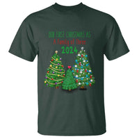 First Christmas As A family Of Three T Shirt - Wonder Print Shop